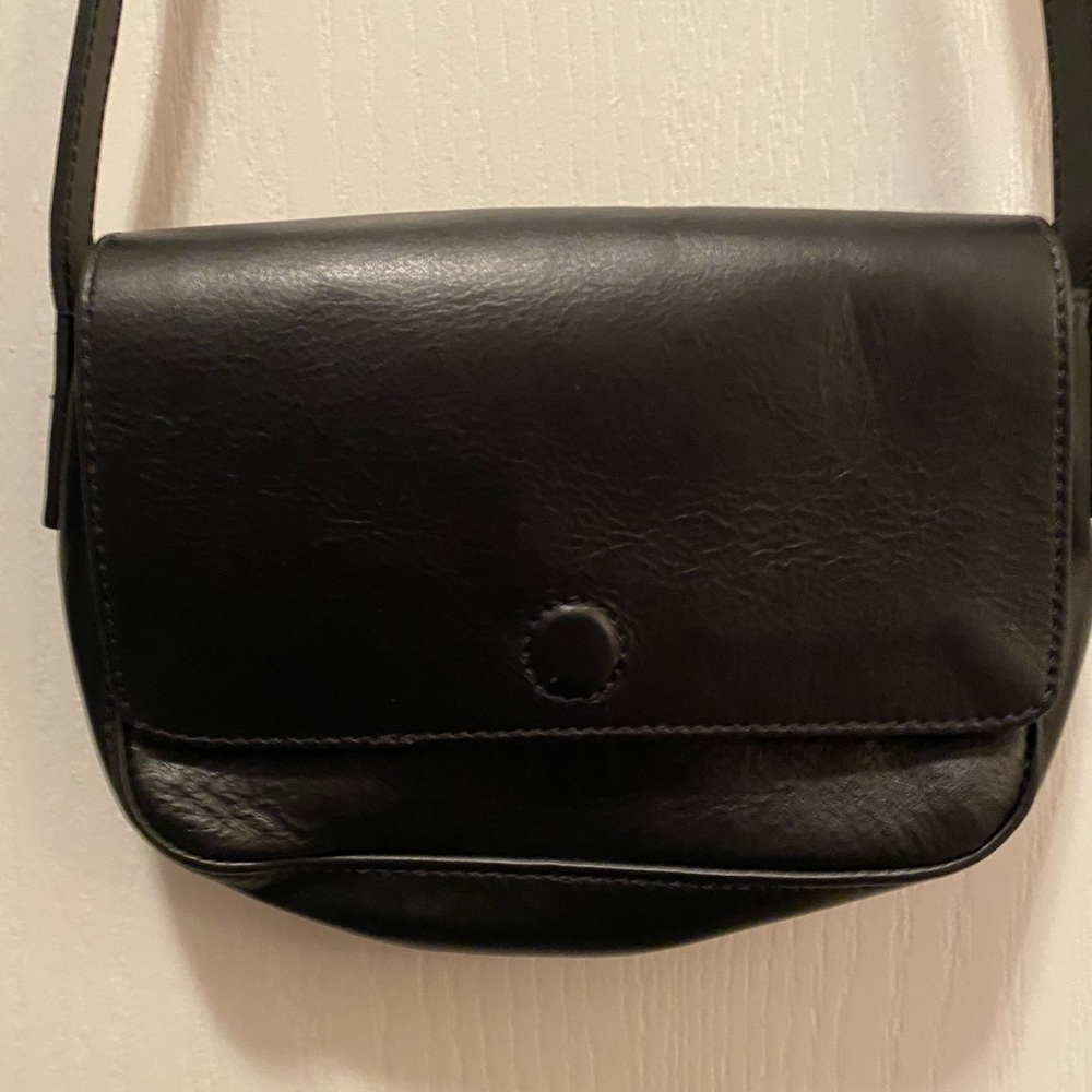 NWOT American Eagle Leather Black Crossbody